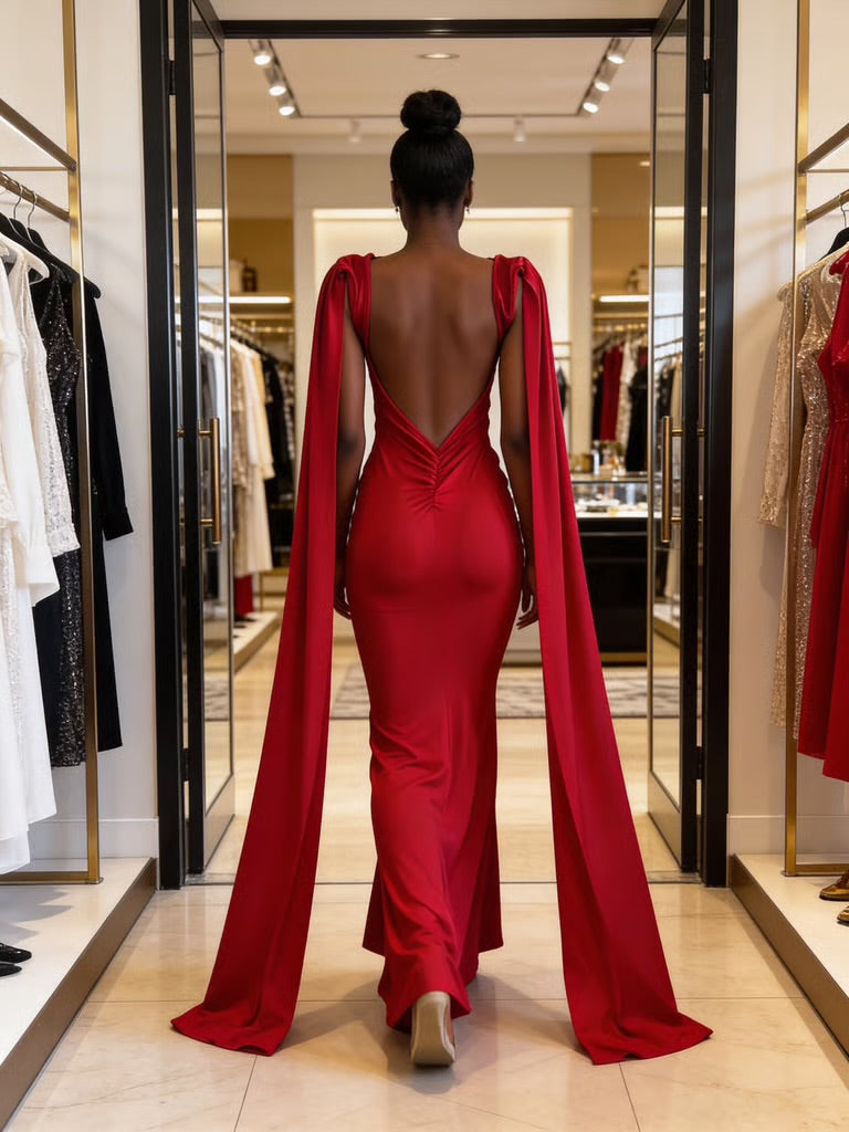 Backless Red