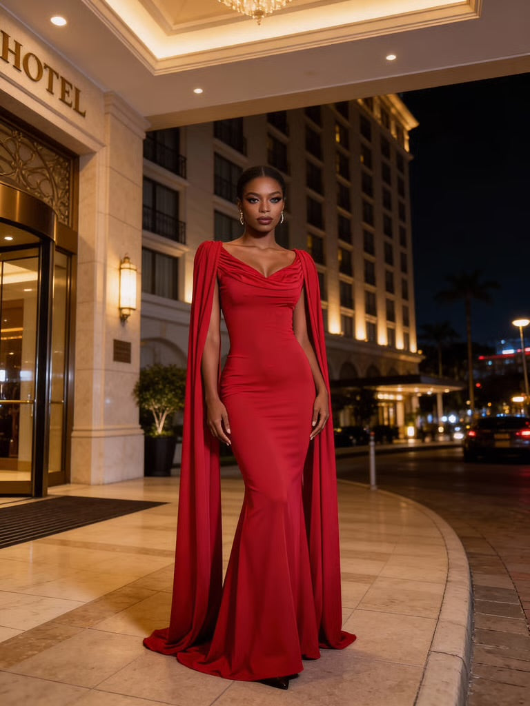 Backless Red