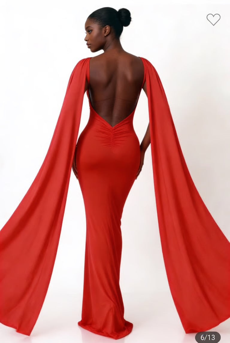 Backless Red
